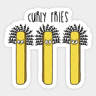 Curly Fries Sticker